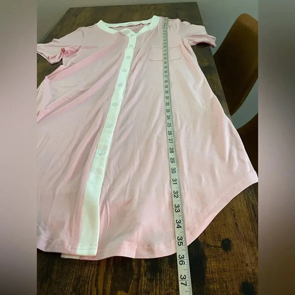 Ekouaer Nursing Sleepshirt Women Button-Front Nightshirt - Picture 12 of 15